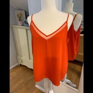 Size large burnt red tank